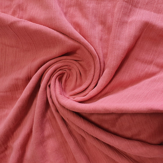 Rosa Double Gauze 100% Baumwolle Stoff Kleid Doppeltuch Musselin Material Meter 58"