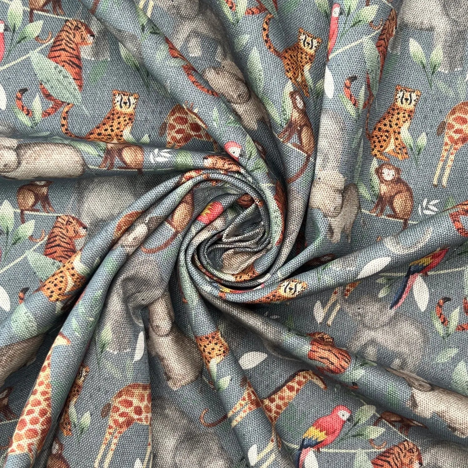 Digitally Printed 100% Cotton Panama Fabric | 55" (140cm) Wide 190gsm Craft & Home Décor Material – Sold by the Meter