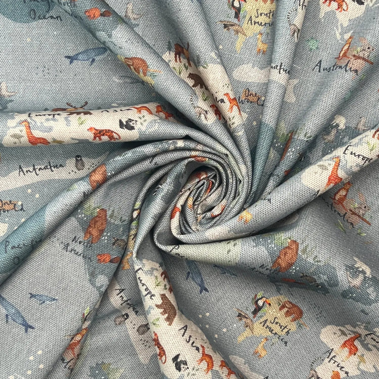 Digitally Printed 100% Cotton Panama Fabric | 55" (140cm) Wide 190gsm Craft & Home DÃ©cor Material â€“ Sold by the Meter