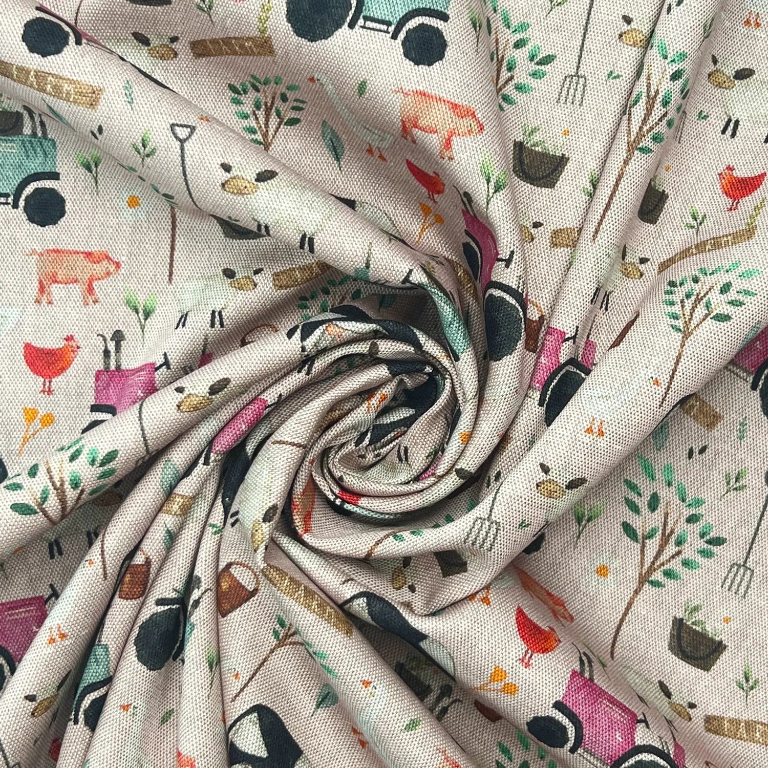 Digitally Printed 100% Cotton Panama Fabric | 55" (140cm) Wide 190gsm Craft & Home DÃ©cor Material â€“ Sold by the Meter