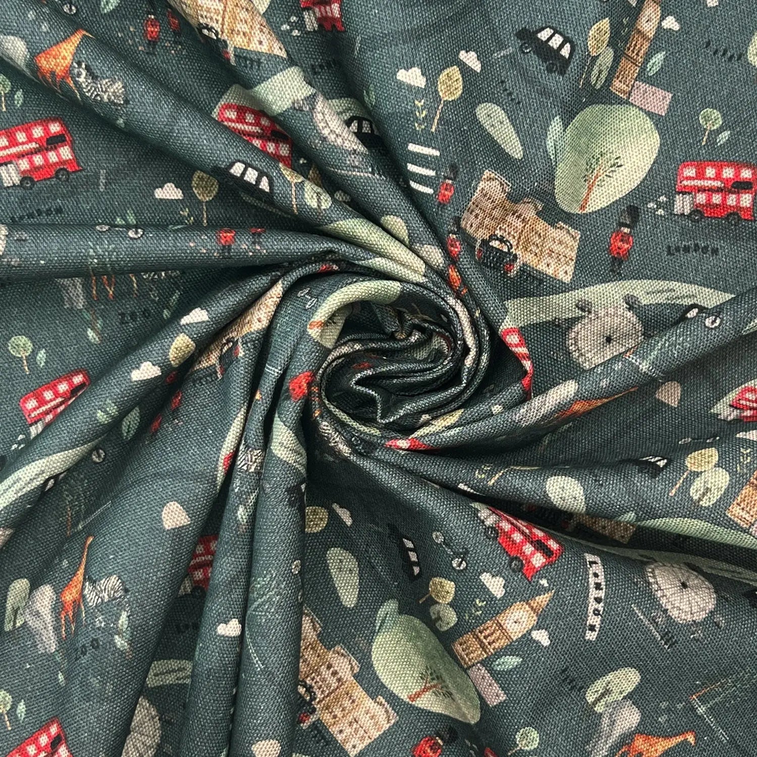 Digitally Printed 100% Cotton Panama Fabric | 55" (140cm) Wide 190gsm Craft & Home DÃ©cor Material â€“ Sold by the Meter