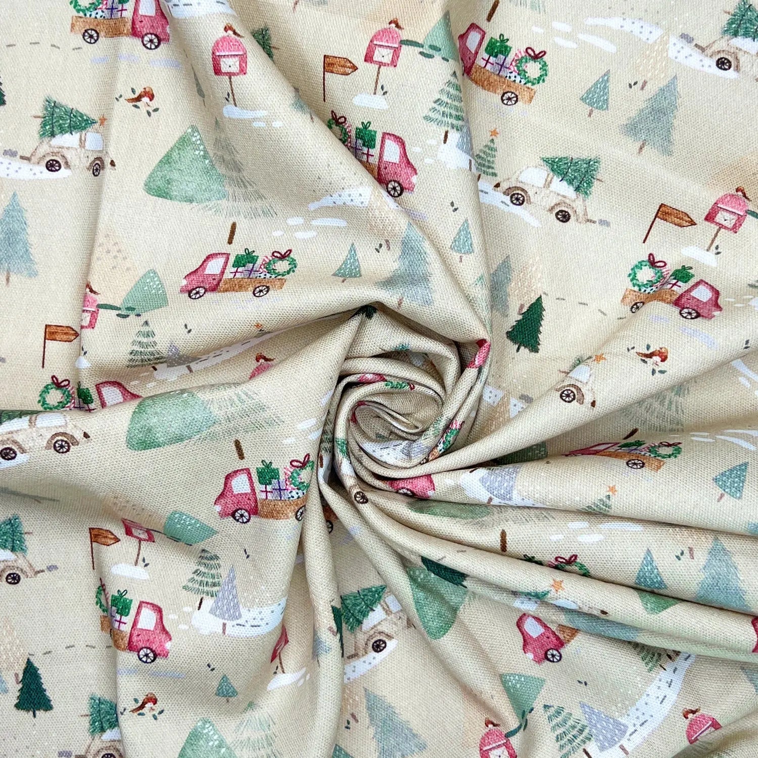 Digitally Printed 100% Cotton Panama Fabric | 55" (140cm) Wide 190gsm Craft & Home DÃ©cor Material â€“ Sold by the Meter