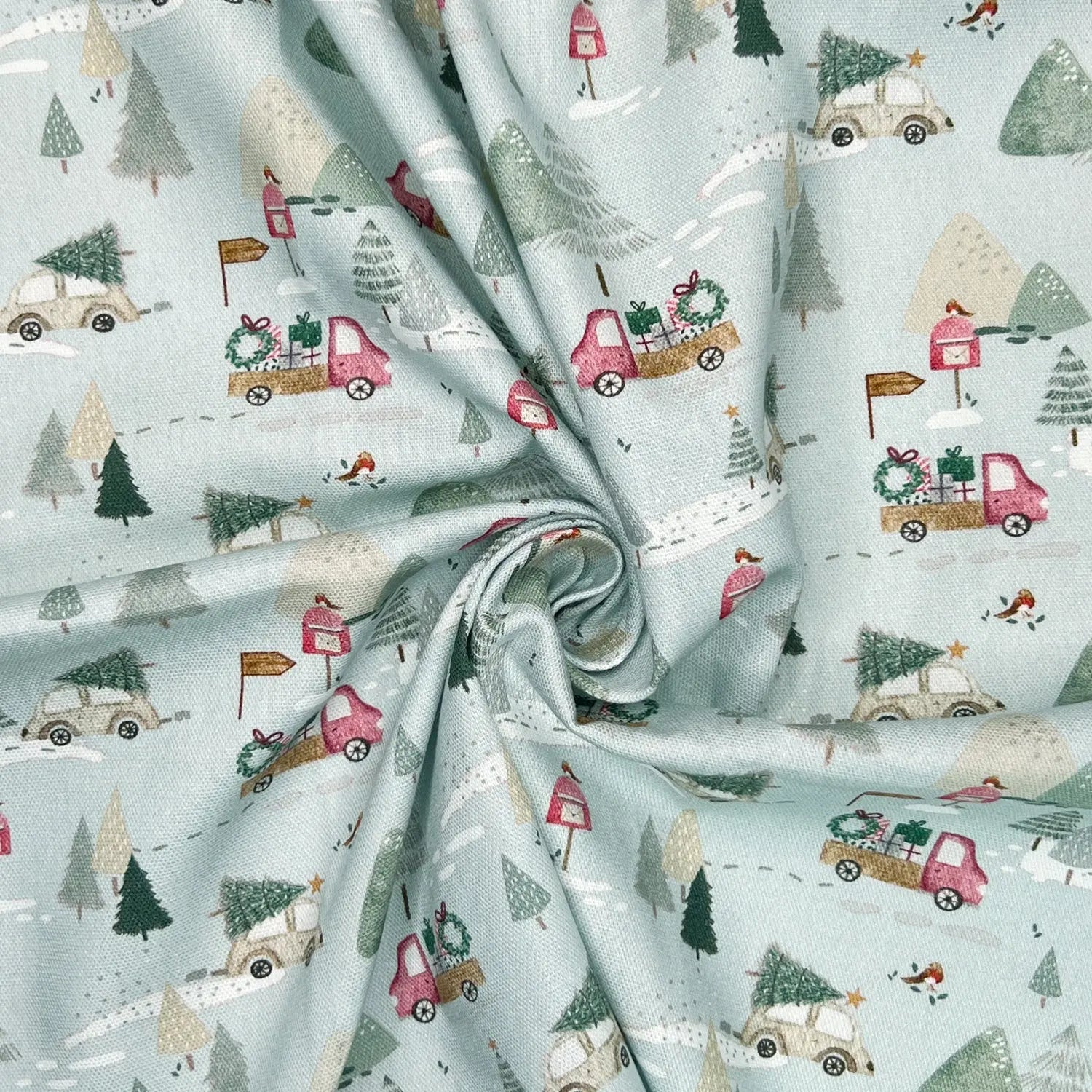 Digitally Printed 100% Cotton Panama Fabric | 55" (140cm) Wide 190gsm Craft & Home Décor Material – Sold by the Meter