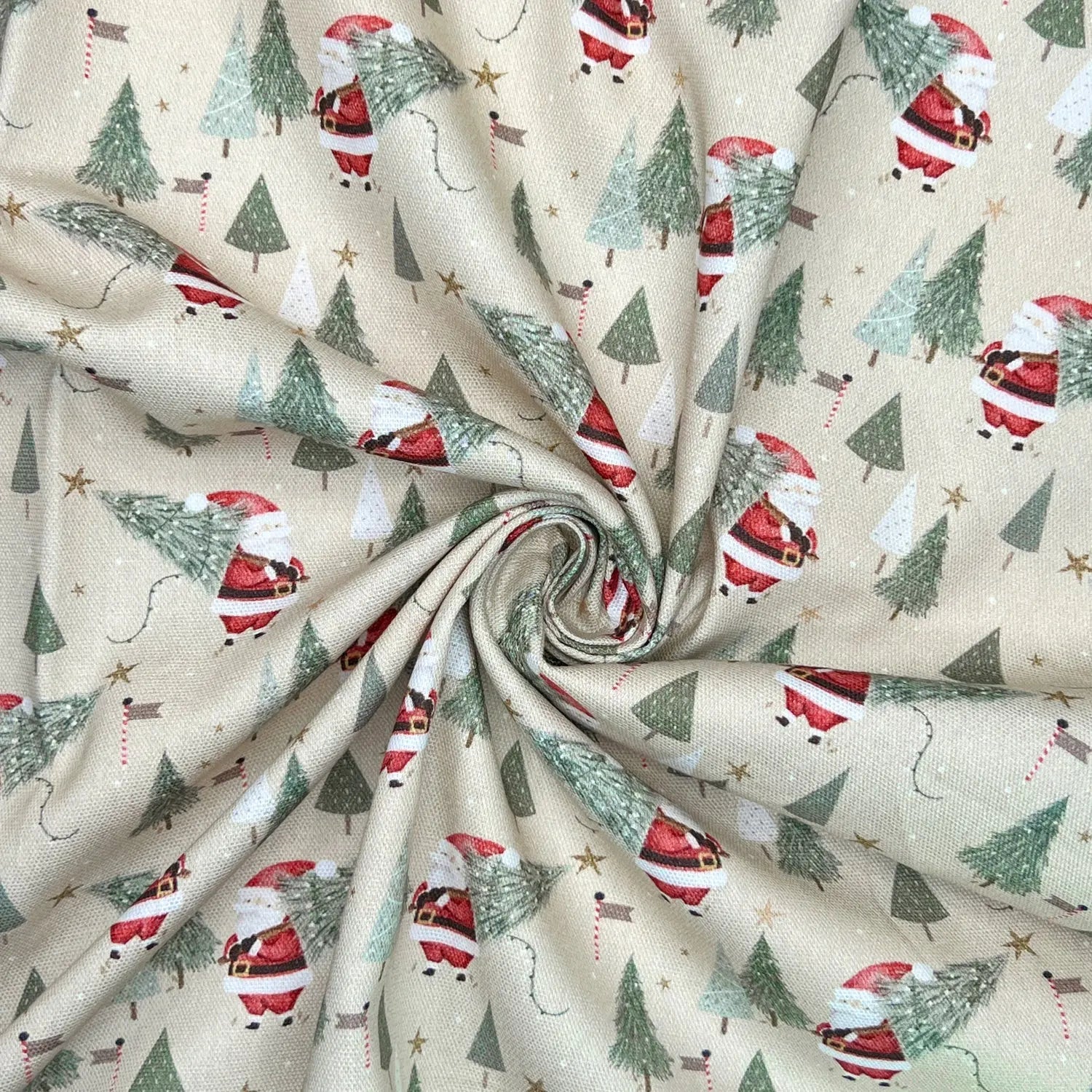 Digitally Printed 100% Cotton Panama Fabric | 55" (140cm) Wide 190gsm Craft & Home Décor Material – Sold by the Meter