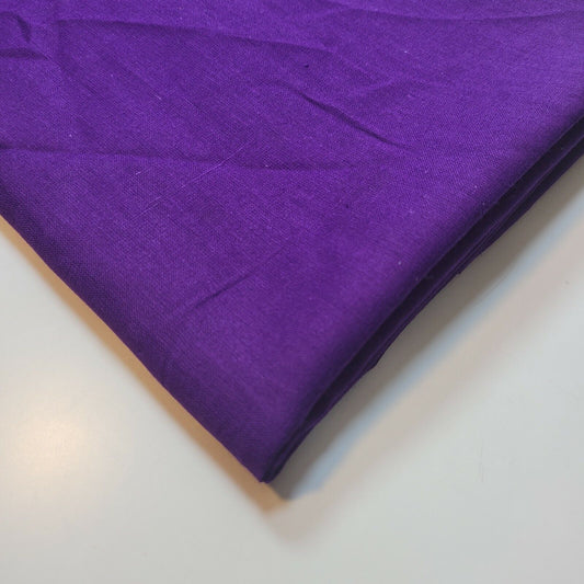 Purple 100% Cotton Muslin Fabric Sheer Gauze Plain Weave 44” Wide Dress Lining, Crafts Costume Material By The Meter