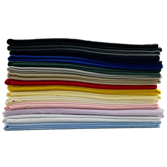 Plain Winceyette Fabric | Soft Brushed 100% Cotton Flannelette 43" (110cm) Wide – Sold by the Meter