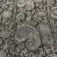 Black Paisley 100% Cotton Crush Fabric Crinkle Craft Dress Costume Material 50 " By The Meter