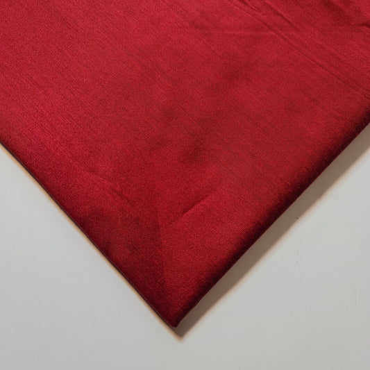 Weinroter Polyester-Baumwoll-Satinstoff, Vorhangfutter, Kleid, Bastel-Quiltstoff, 111,8 cm, Meterware