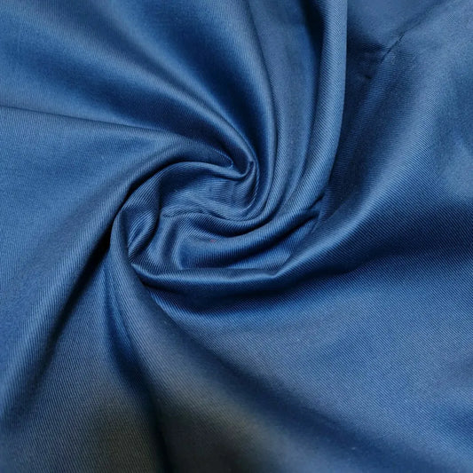 Petrol Blue Plain Thick 100% Cotton Drill Material Workwear Dress Twill Craft Fabric 58" By The Meter