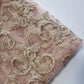 Pink Luxury Floral Embroidered Net Fabric – Designer Mesh Fabric 44" By The Meter