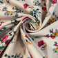 Roses Cotton Sateen Woven Stretch Fabric Craft Dress Costume Material 58" Wide