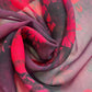 Pink Jungle Chiffon Sheer Material Dress Craft Decor Fabric 44" By The Meter