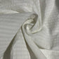 White 100% Cotton Seersucker Fabric Crush Stripe Costume Craft Dress Material 44" By The Meter