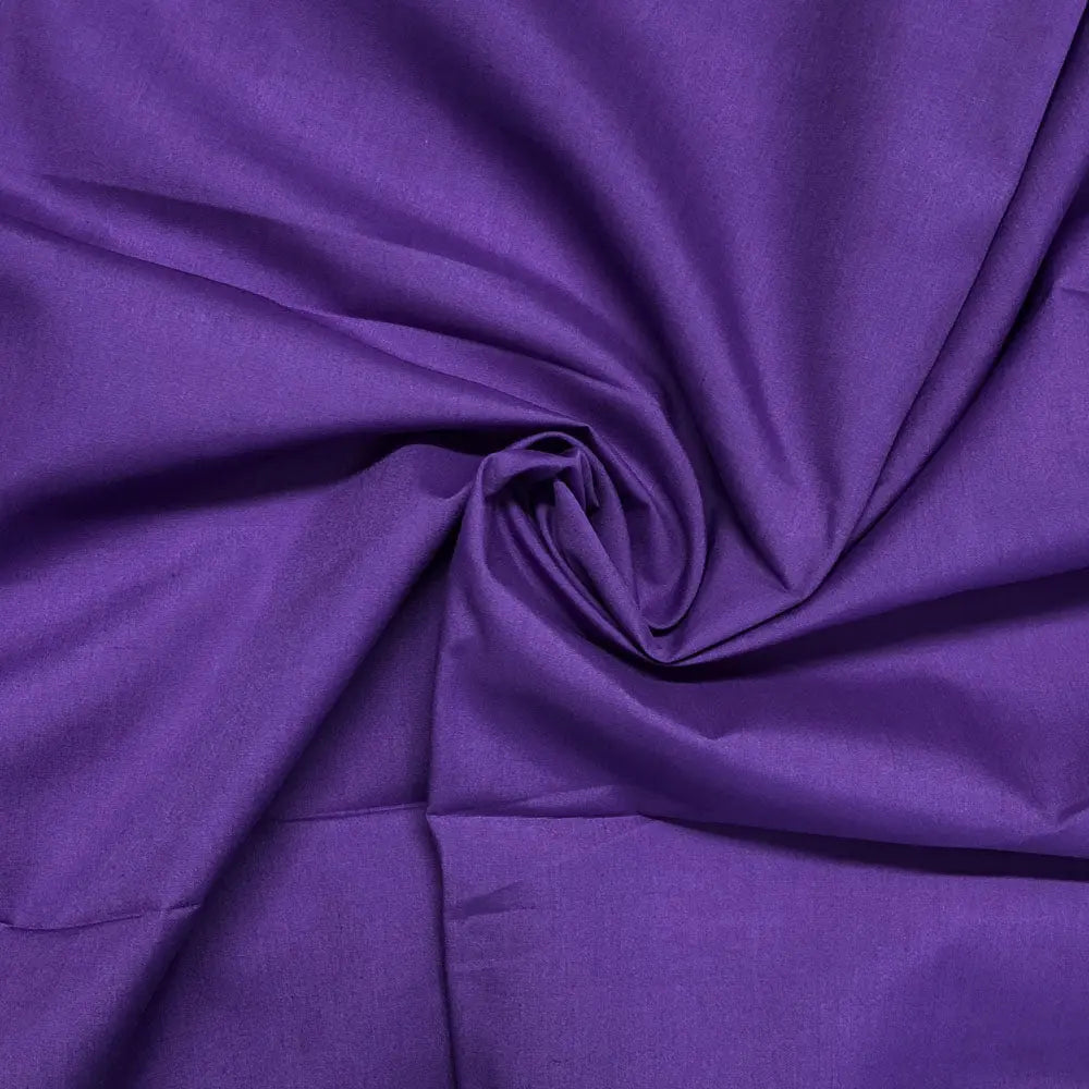 Polycotton Plain Dyed Fabric | 44" (112cm) Wide Lightweight Poly Cotton â€“ Sold by the Meter