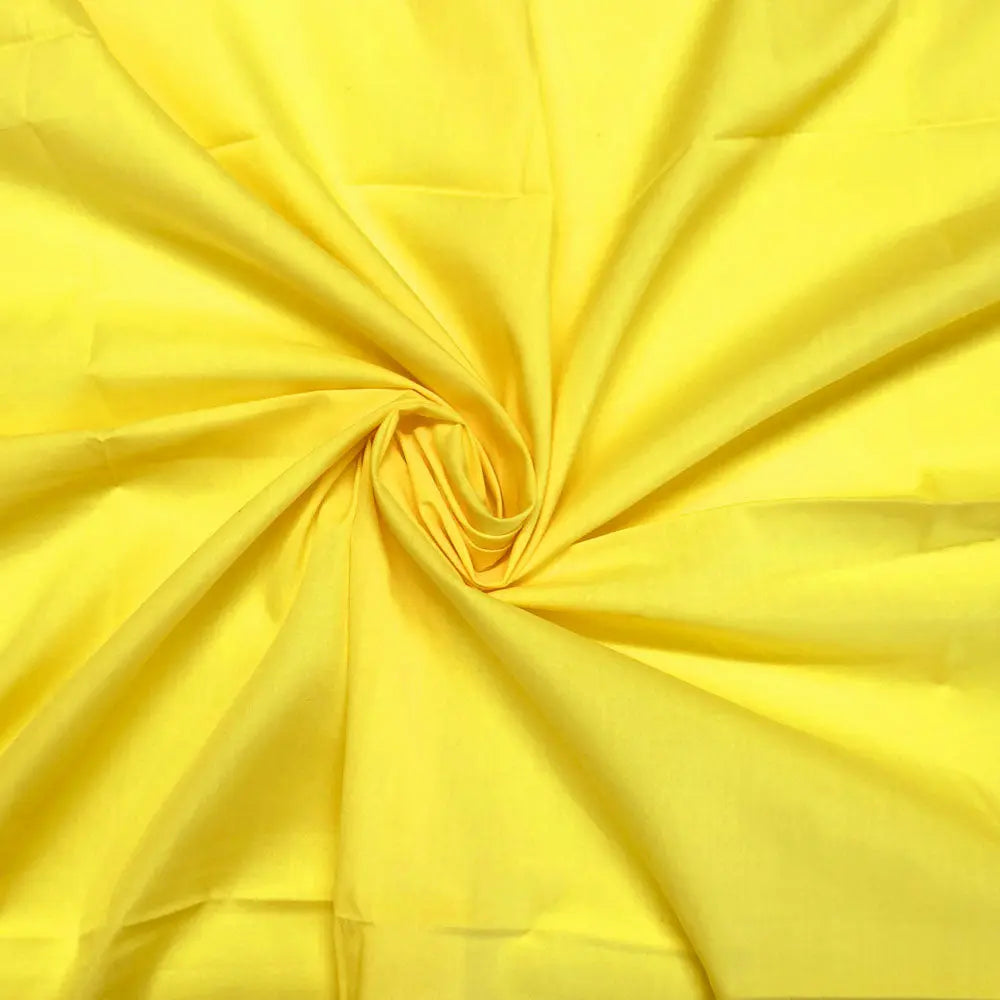 Polycotton Plain Dyed Fabric | 44" (112cm) Wide Lightweight Poly Cotton â€“ Sold by the Meter