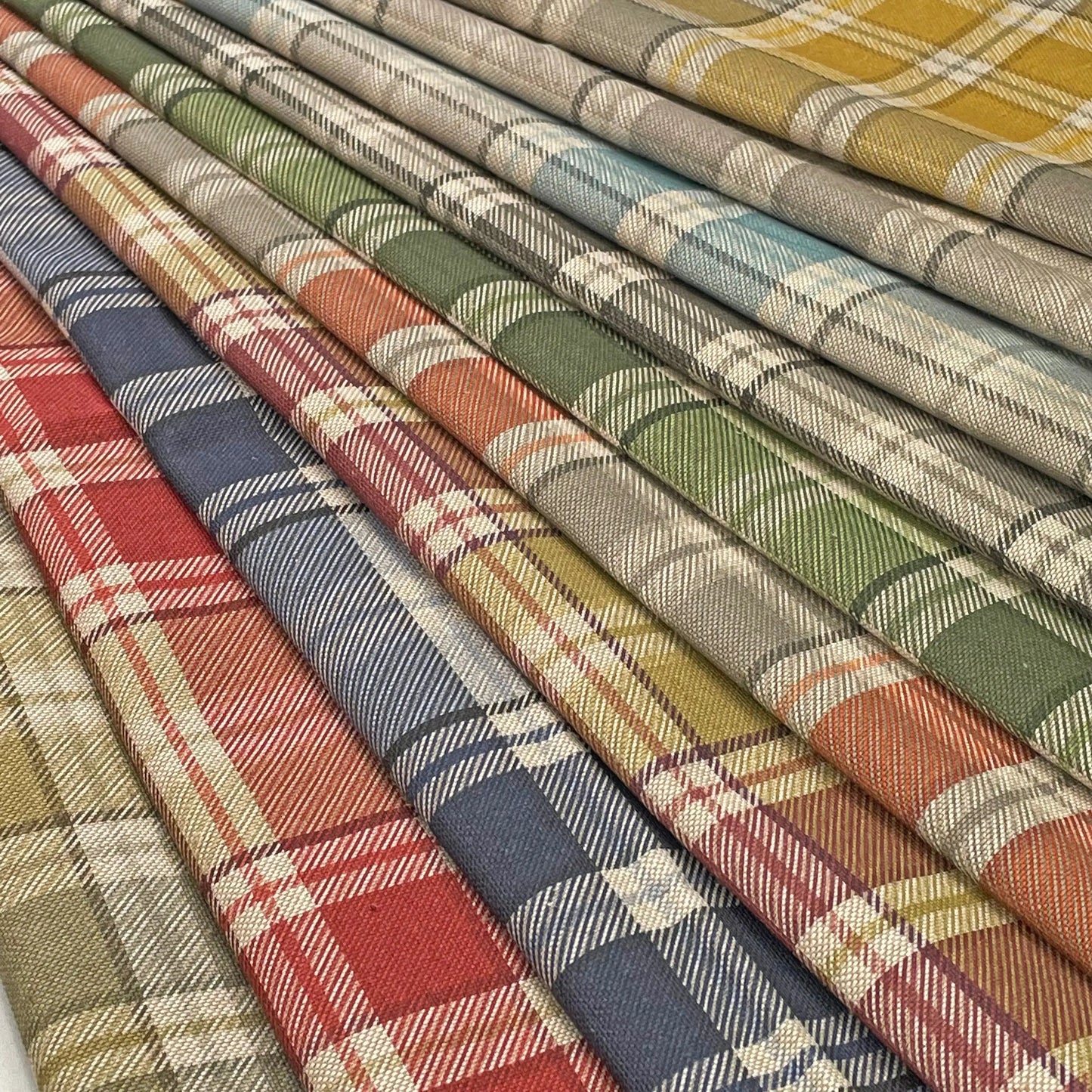 Cotton Rich Linen Look Printed Panama Fabric | 55" (140cm) Wide 200gsm Craft & Home Décor Fabric – Sold by the Meter