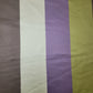 * Clearance * Geometric Stripes & Tartan Chenille Tapestry-Inspired Medium to Heavyweight Curtain & Upholstery Fabrics – 58" Wide",  Sold by the Meter (Purple Olive Brown Stripe)