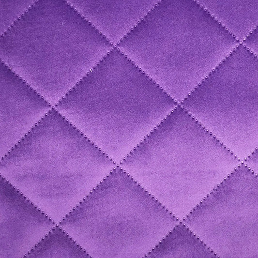 Quilted Velvet Upholstery Fabric | Soft Quilted Velvet 57" (145cm) Wide 290gsm 50,000 Martindale Curtain & Upholstery Material – Sold by the Meter