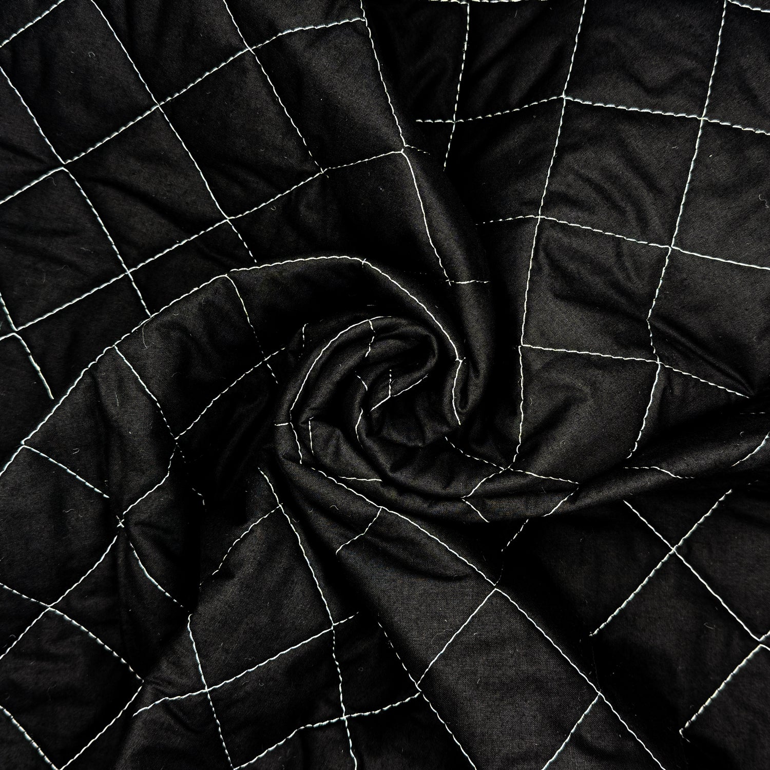 Quilted Polycotton Fabric | Diamond Quilted 45" (115cm) Wide with 2oz Wadding – Sold by the Meter