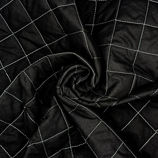 Quilted Polycotton Fabric | Diamond Quilted 45" (115cm) Wide with 2oz Wadding â€“ Sold by the Meter