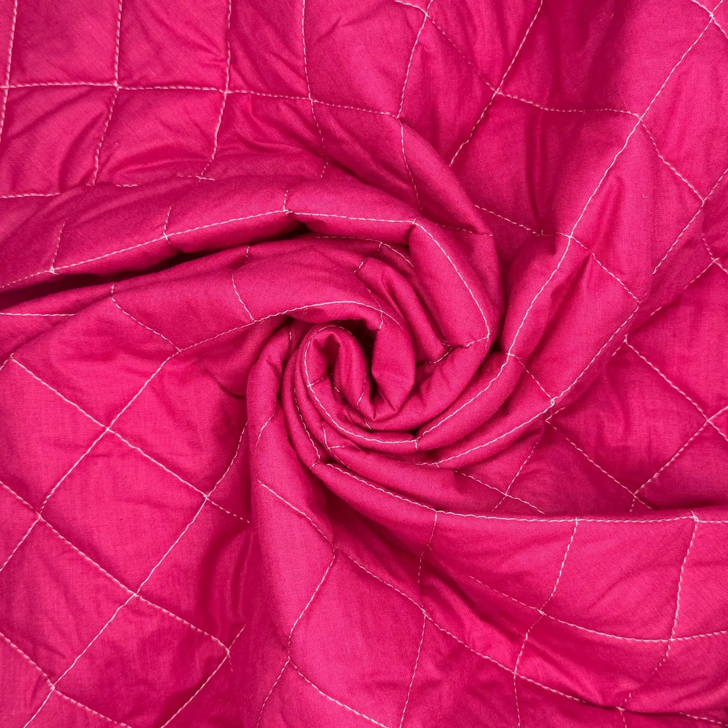 Quilted Polycotton Fabric | Diamond Quilted 45" (115cm) Wide with 2oz Wadding â€“ Sold by the Meter