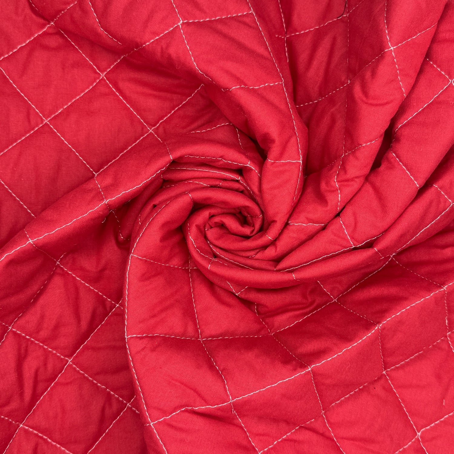 Quilted Polycotton Fabric | Diamond Quilted 45" (115cm) Wide with 2oz Wadding – Sold by the Meter