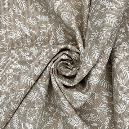 European Produced Recycled Cotton Rich Linen Fabric | Durable 55" (140cm) Wide 210gsm Craft & Upholstery Material â€“ Sold by the Meter