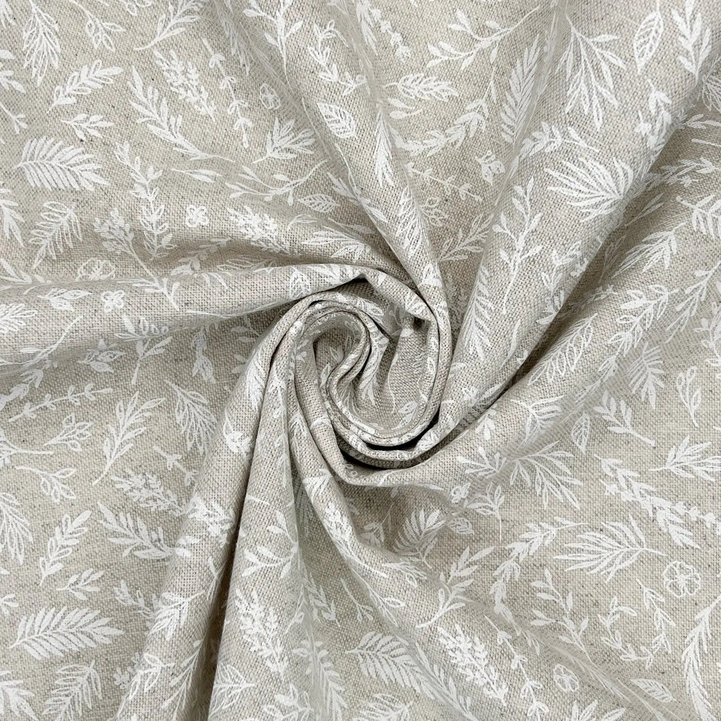 European Produced Recycled Cotton Rich Linen Fabric | Durable 55" (140cm) Wide 210gsm Craft & Upholstery Material â€“ Sold by the Meter