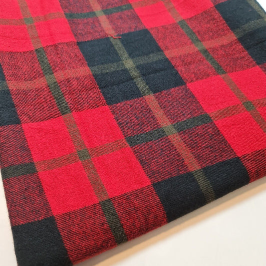 Eleganter 100 % gebürsteter Baumwollflanell: Tartan Winceyette Craft Kleiderstoff – 58 Zoll breit (Blue Harris)