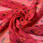 Red Leopard Crepe Chiffon Sheer Material Dress Craft Decor Fabric 44" By The Meter