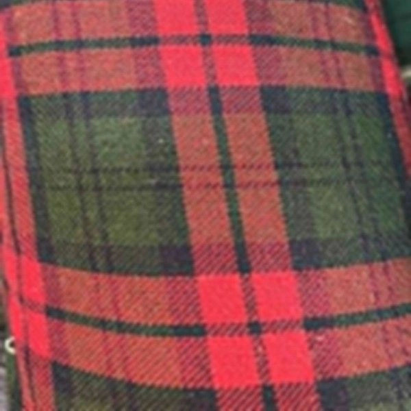 Red Watch Tartan Check Plaid Viscose Fabric 58" Wide – By the Meter, Dress, Craft & Costume Material