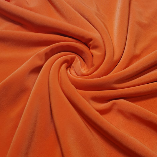 Rust Orange ITY Lycra Elastane 4 Way Stretch Spandex Jersey Dress Craft Fabric 58" By The Meter