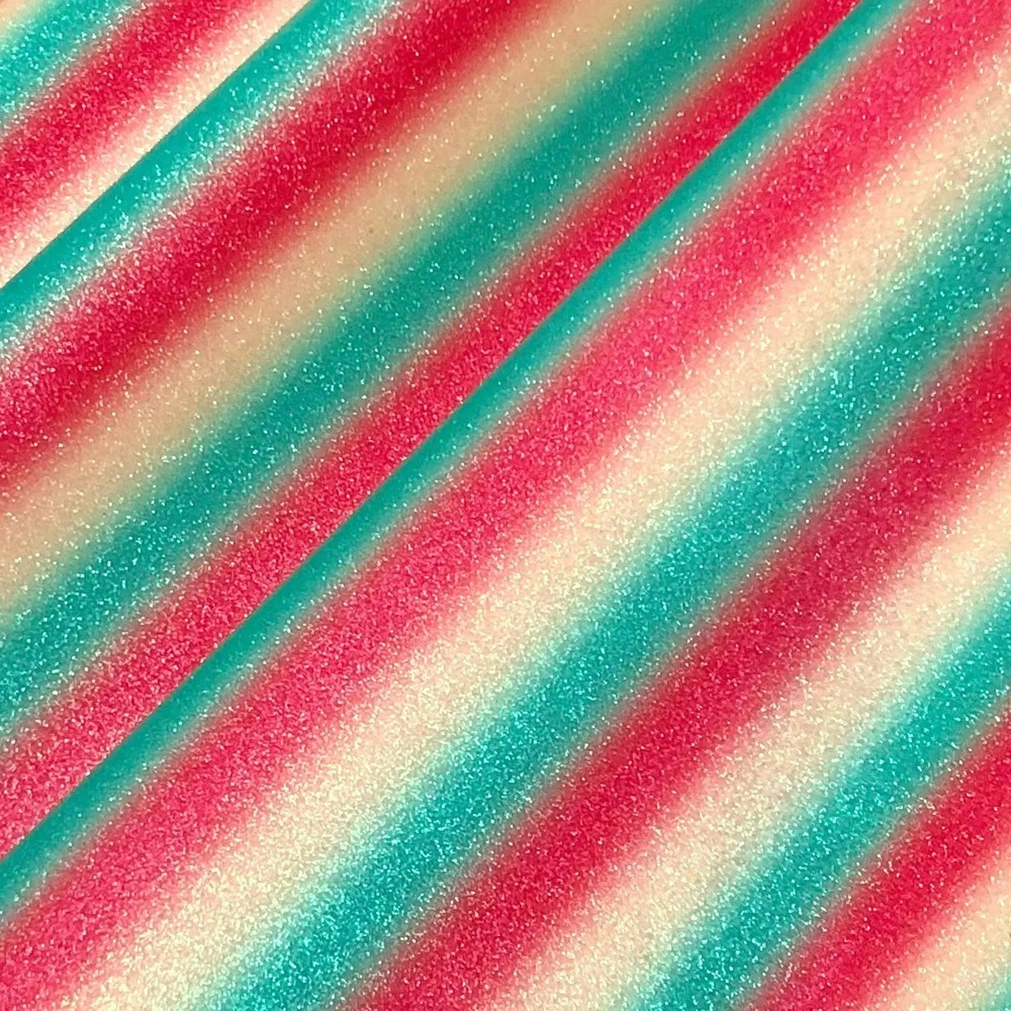 Rainbow & Mermaid Glitter PU Backed Fabric | Sparkle Leatherette 55" (140cm) Wide â€“ Sold by the Meter