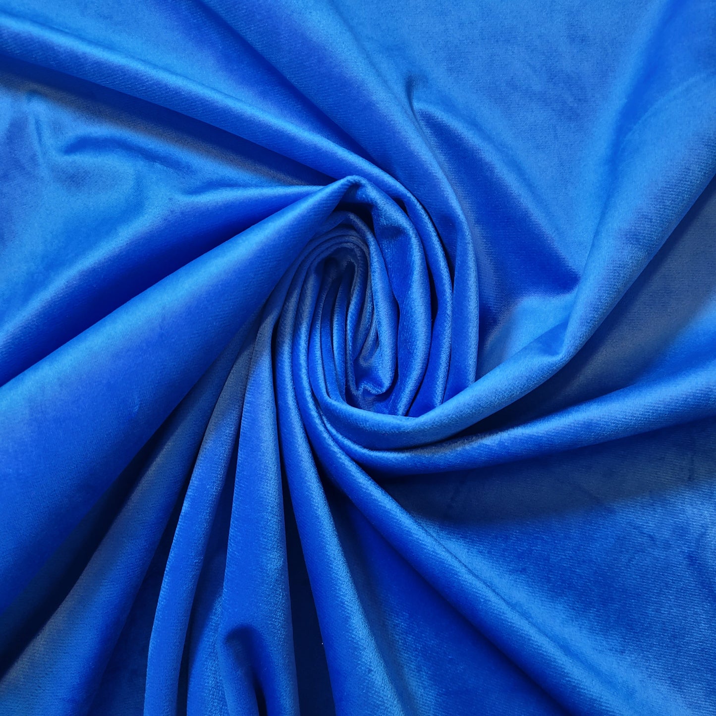 Royal Blue Plush Plain Velvet Fabric 58” Wide – Upholstery, Curtains & Cushions | By the Meter | I Need Fabrics UK
