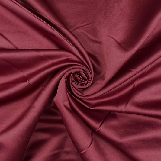 Ruby Dull Duchess Bridal Satin Fabric Bridal Dress Prom Craft Material Crepe Back By the Meter 58"