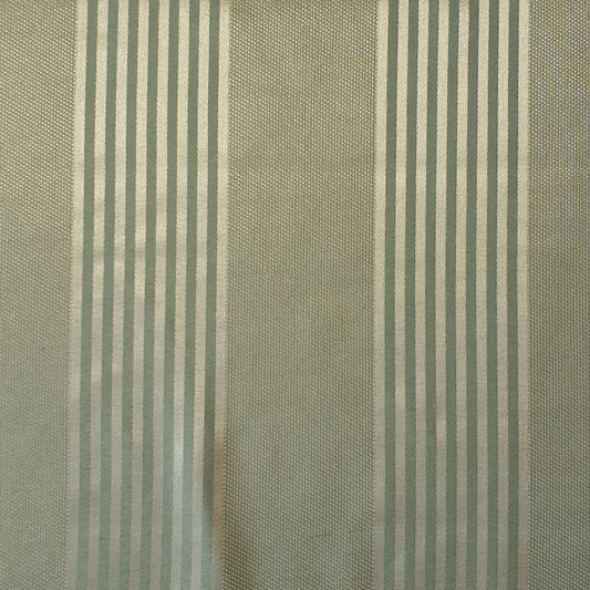 Luxuriöser Satin-Jacquard-Polsterstoff mit Blumenmuster – 58" für Vorhänge und Schneiderei (Salbeigrün gestreift)