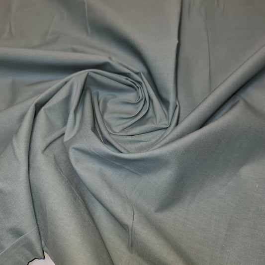 Sage Clearance 100% Cotton Fabric Plain Solid Quilting Craft Dress Material 44" By The Meter