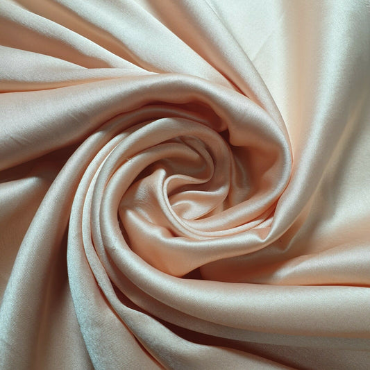 Luxuriöser, glänzender Charmeuse-Seidensatin-Polyesterstoff für Brautkleider, 147,3 cm (SILBER-6)