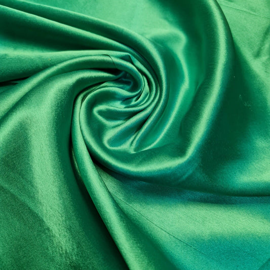 Sea Green Glossy Charmeuse Silky Material Bridal Dress Craft Wedding Event Decor Polyester Fabric 44" Wide ( 23 Meter Roll )