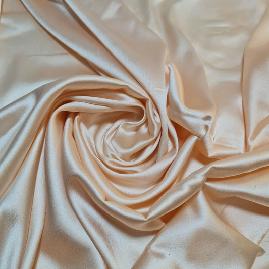 Luxuriöser, glänzender Charmeuse-Seidensatin-Polyesterstoff für Brautkleider, 147,3 cm (SILBER-6)