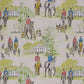 European Produced Cotton Rich Linen Look Side-Matching Printed Panama Fabric | Digitally Printed 55" (140cm) Wide 205gsm Craft & Home Décor Material – Sold by the Meter