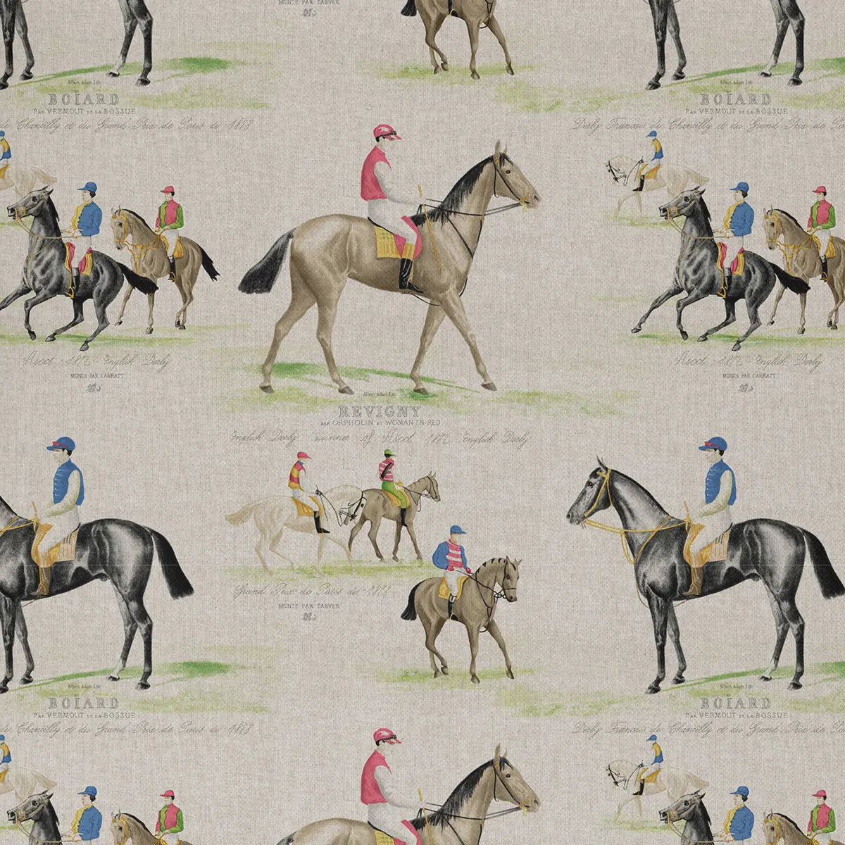 European Produced Cotton Rich Linen Look Side-Matching Printed Panama Fabric | Digitally Printed 55" (140cm) Wide 205gsm Craft & Home Décor Material – Sold by the Meter