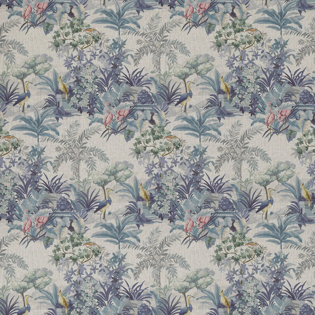 European Produced Cotton Rich Linen Look Side-Matching Printed Panama Fabric | Digitally Printed 55" (140cm) Wide 205gsm Craft & Home Décor Material – Sold by the Meter