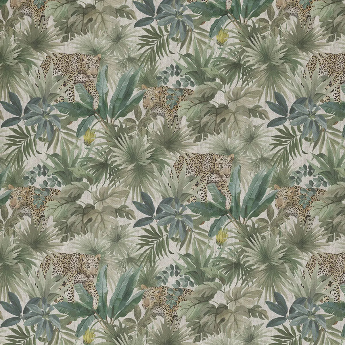 European Produced Cotton Rich Linen Look Side-Matching Printed Panama Fabric | Digitally Printed 55" (140cm) Wide 205gsm Craft & Home DÃ©cor Material â€“ Sold by the Meter
