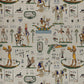 European Produced Cotton Rich Linen Look Side-Matching Printed Panama Fabric | Digitally Printed 55" (140cm) Wide 205gsm Craft & Home Décor Material – Sold by the Meter