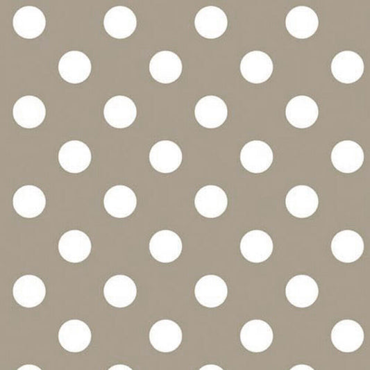 Strone Polka Polka Dot PVC Vinyl Tablecloth Fabric – 58" Wide, Waterproof, Easy-Clean Party / Event Material By The Meter