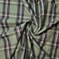 Sage Black 100% Cotton Tartan Check Plaid / Stripe Dress Fabric Craft Quilting Material 58" By The Meter