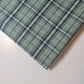 Sage Navy 100% Cotton Tartan Check Plaid / Stripe Dress Fabric Craft Quilting Material 58" By The Meter