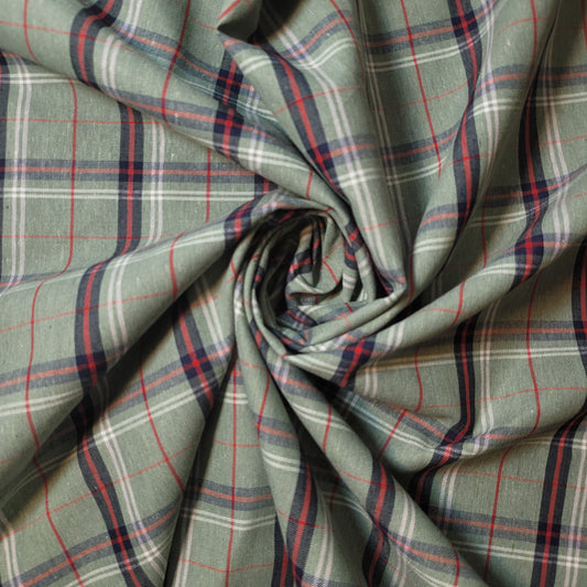 Salbeirot, 100 % Baumwolle, Schottenkaro, kariert/gestreift, Kleiderstoff, Bastel- und Quiltmaterial, 147,3 cm, Meterware