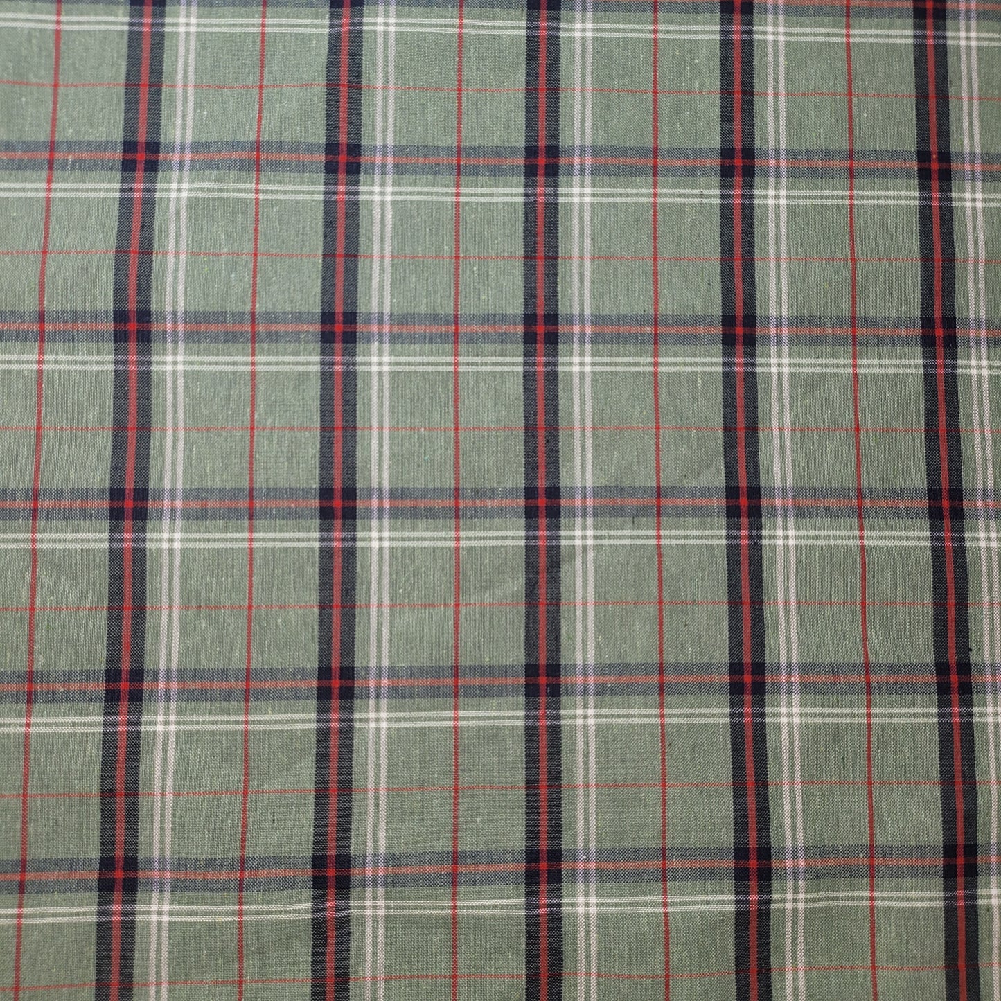 Sage Red 100% Cotton Tartan Check Plaid / Stripe Dress Fabric Craft Quilting Material 58" By The Meter